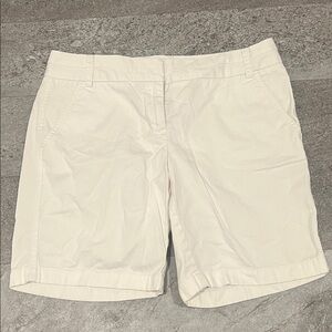 J. Crew women’s white bermuda chinos